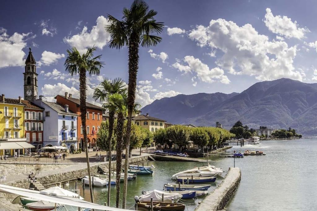 דירות Ascona: Residenza Sabrina,App 2.5 Locali E Piscina מראה חיצוני תמונה